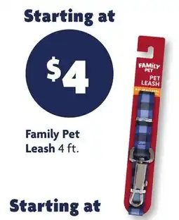 Family Dollar Family Pet Leash offer