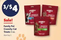 Family Dollar Family Pet Crunchy Cat Treats offer