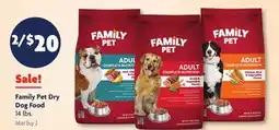 Family Dollar Family Pet Dry Dog Food offer