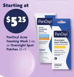 Family Dollar PanOxyl Acne Foaming Wash 3 oz. or Overnight Spot Patches 20 ct offer