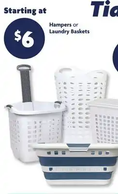 Family Dollar Hampers or Laundry Baskets offer