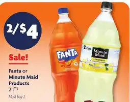Family Dollar Fanta or Minute Maid Products offer