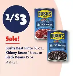 Family Dollar Bush's Best Pinto 16 oz., Kidney Beans 16 oz., or Black Beans 15 oz offer