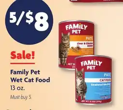 Family Dollar Family Pet Wet Cat Food offer