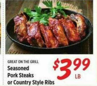 Rouses Seasoned Pork Steaks Or Country Style Ribs offer