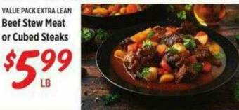 Rouses Beef Stew Meat Or Cubed Steaks offer