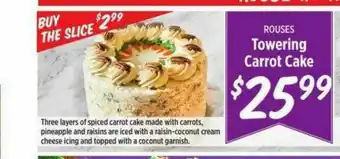 Rouses Rouses Towering Carrot Cake offer
