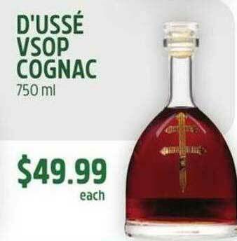 Food 4 Less D'Ussé VSOP Cognac offer