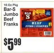 Key Food Bar S Jumbo Beef Franks offer