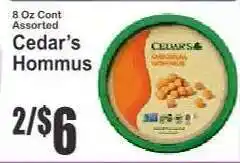 Key Food Cedar's Hommus offer