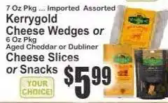 Key Food Kerrygold Cheese Wedges or Cheese Slices or Snacks offer
