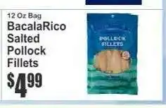 Key Food BacalaRico Salted Pollock Fillets offer