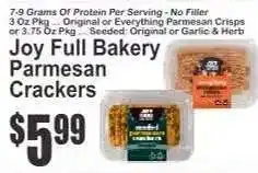 Key Food Joy Full Bakery Parmesan Crackers offer