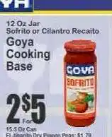 Key Food Goya Cooking Base offer