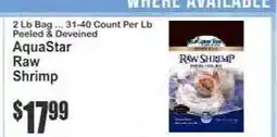 Key Food AquaStar Raw Shrimp offer