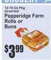 Key Food Pepperidge Farm rolls or buns offer
