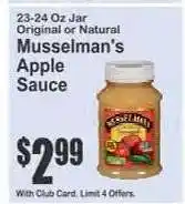 Key Food Musselman's Apple Sauce offer