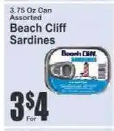 Key Food Beach Cliff Sardines offer
