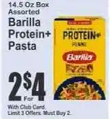 Key Food Barilla Protein Pasta offer