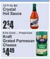 Key Food Kraft Grated Parmesan Cheese offer