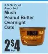 Key Food Mush Peanut Butter Overnight Oats offer