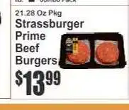 Key Food Strassburger Prime Beef Burgers offer