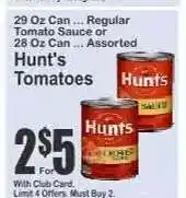 Key Food Hunt's Tomatoes offer