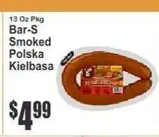 Key Food Bar-S Smoked Polska Kielbasa offer