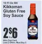Key Food Kikkoman Gluten Free Soy Sauce offer