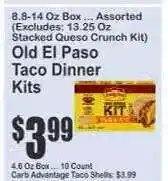 Key Food Old El Paso Taco Dinner Kits offer
