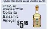 Key Food Colavita Balsamic Vinegar offer