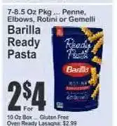 Key Food Barilla Ready Pasta offer