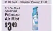 Key Food Febreze Air Mist offer