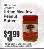 Key Food Urban Meadow Peanut Butter offer