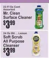 Key Food Mr. Clean Surface Cleaner offer