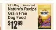 Key Food Nature's Recipe Grain Free Dog Food offer