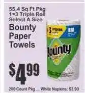 Key Food Bounty Paper Towels offer