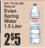 Key Food Evian Spring Water offer