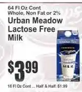 Key Food Urban Meadow Lactose Free Milk offer