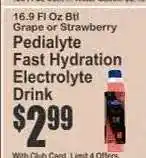 Key Food Pedialyte Fast Hydration Electrolyte Drink offer