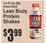Key Food Lean Body Protein Shakes offer