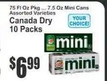 Key Food Canada Dry 10 Packs offer