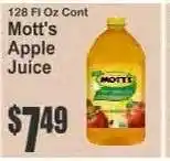 Key Food Mott's Apple Juice offer