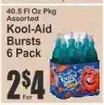 Key Food Kool-Aid Bursts 6 Pack offer