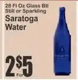 Key Food Saratoga Water offer