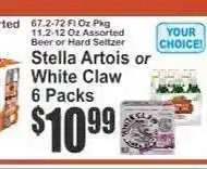 Key Food Stella Artois or White Claw 6 Packs offer