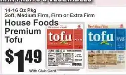 Key Food House Foods Premium Tofu offer