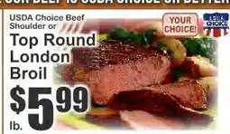 Key Food Top Round London Broil offer
