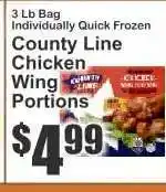 Key Food County Line Chicken Wing Portions offer