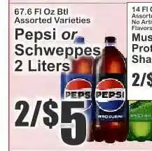 Key Food Pepsi or Schweppes offer